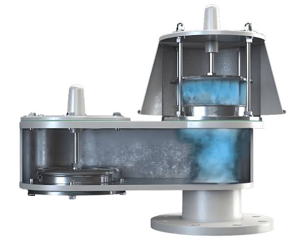شیر تنفسی PVRV یا Pressure Vacuum Relief Valve برای مخازن ذخیره